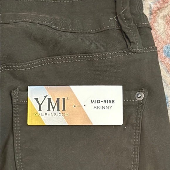 YMI Small Green Skinny Jeans Mid-Rise Stretch Jeggings - Picture 14 of 14